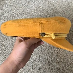 mustard yellow brixton cap